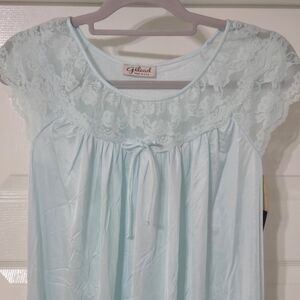 Vintage 1970’s Gilead  Pale Blue Long Nightgown Women's Small NWT